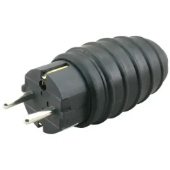 Stekker Rubber Geaard Spatwaterdicht Zwart