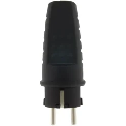 Stekker Rubber Geaard Spatwaterdicht Zwart