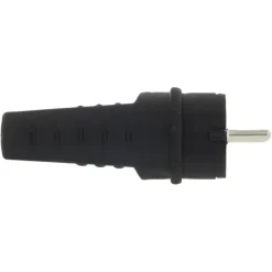 Stekker Rubber Geaard Spatwaterdicht Zwart