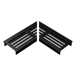 Stonewish Ultra Drain L-rooster zwart recht patroon