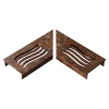 Stonewish Ultra Drain L-rooster corten wave patroon