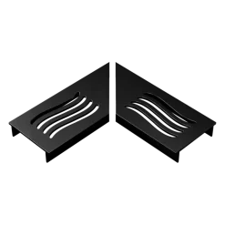 Stonewish Ultra Drain L-rooster zwart wave patroon