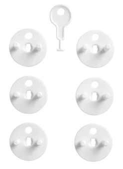 Stopcontact plug met sleutel 6 stuks