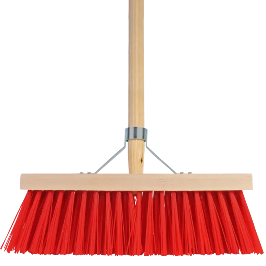 Straatbezem 35 cm met steel 140 cm