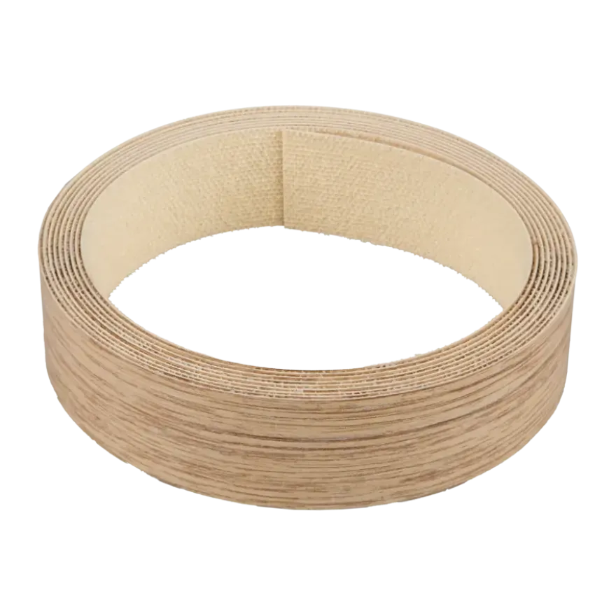 Strijkband gebleekt eiken 23 mm 2,5 m