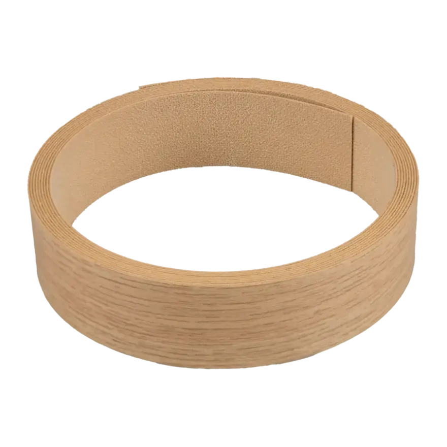 Strijkband licht eiken 23 mm 2,5 m