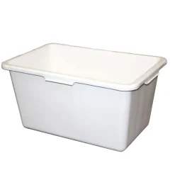 Stuckuip rechthoekig 45 liter wit
