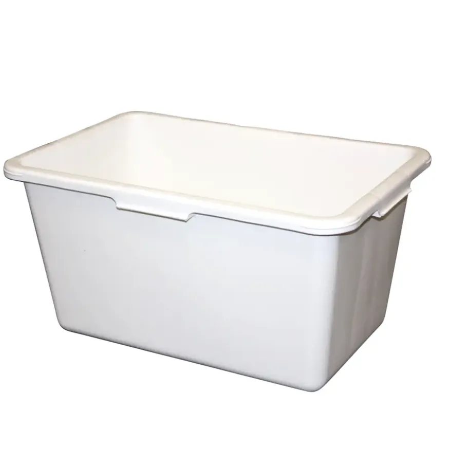 Stuckuip rechthoekig 45 liter wit