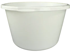 Stuckuip rond 40 liter wit