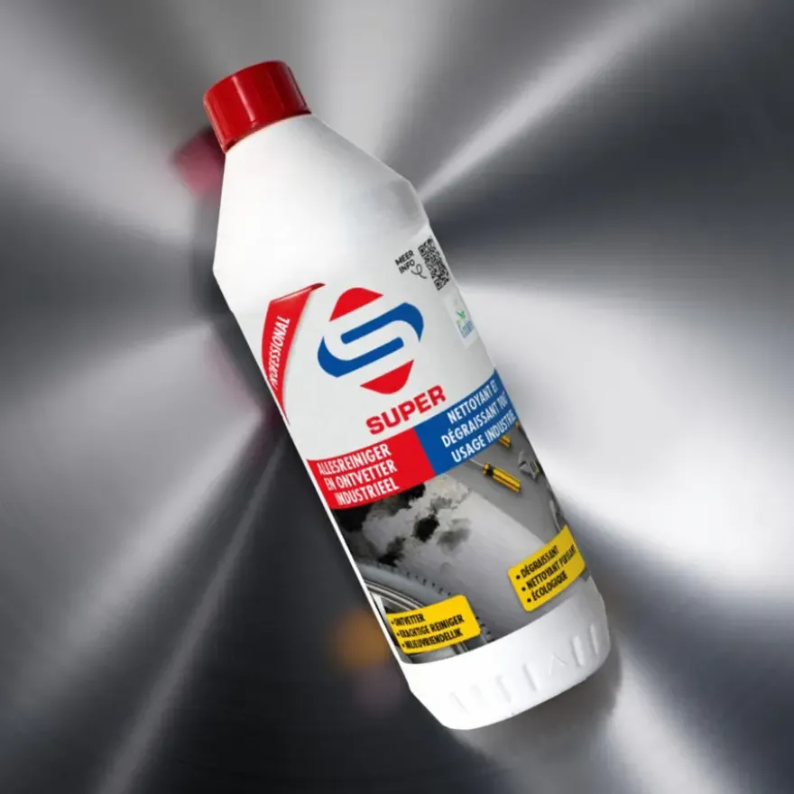 SUPER allesreiniger en ontvetter industrieel 1l ecolabel