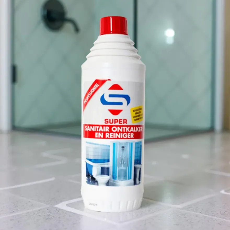 SUPER sanitair ontkalker en reiniger gel 1 L