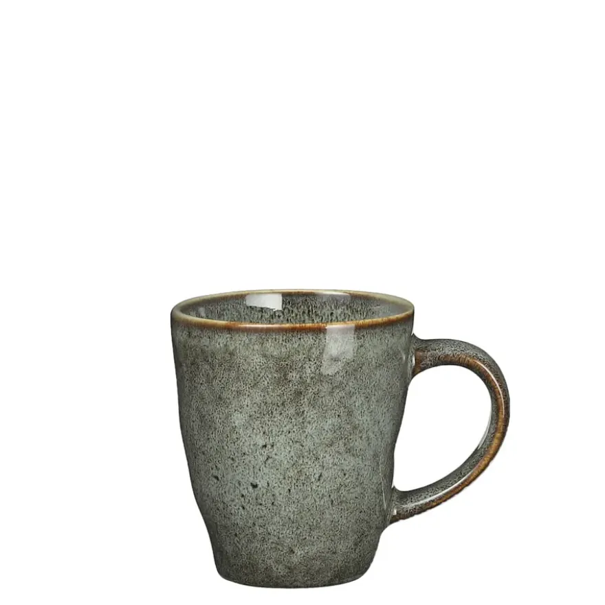 Tabo senseo beker met oor groen - h8,5xd7,5cm