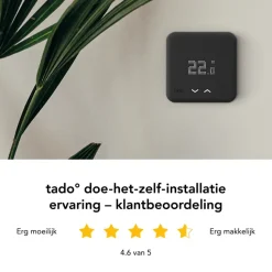 Tado Starters Kit Thermostaat V3+ Bedraad Zwart