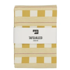 Tafelkleed block oker - l250xb140cm