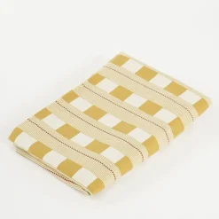 Tafelkleed block oker - l250xb140cm