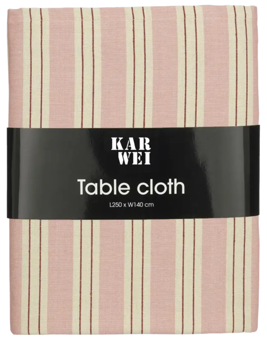 Tafelkleed roze - l250xb140cm