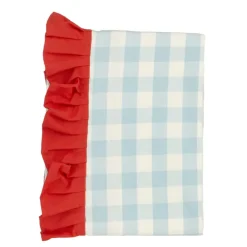 Tafelkleed ruit licht blauw - l180xb130cm