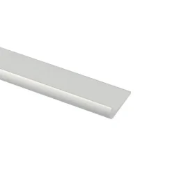 Tafelrand aluminium mat zilver 18x1000x1,5mm