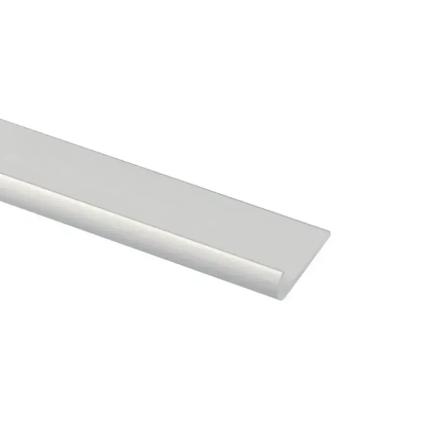 Tafelrand aluminium mat zilver 25x1000x1,5mm