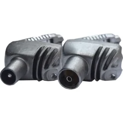 Technetix coax connector haaks male/female