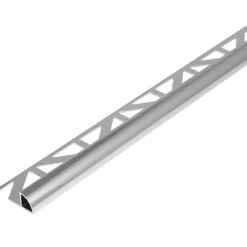 Tegelprofiel kwartrond aluminium zilver 10 mm 300 cm