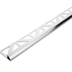 Tegelprofiel kwartrond aluminium zilver Glans 10 mm 300 cm