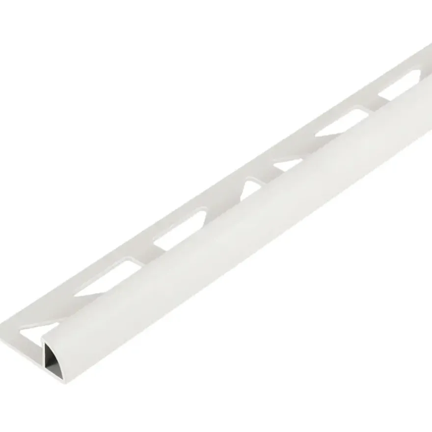 Tegelprofiel kwartrond PVC wit 12,5 mm 300 cm