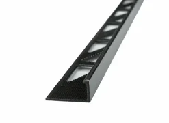 Tegelprofiel recht zwart kunststof 10 mm 270 cm