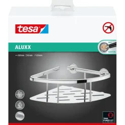 Tesa Aluxx hoek doucherek verchroomd aluminium