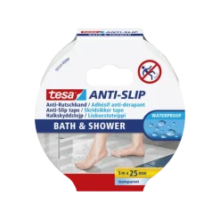 Tesa anti-slip tape douche transparant 25 mm x 5 m