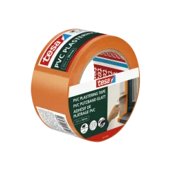 Tesa bepleisteringstape PVC oranje 50 mm x 33 m