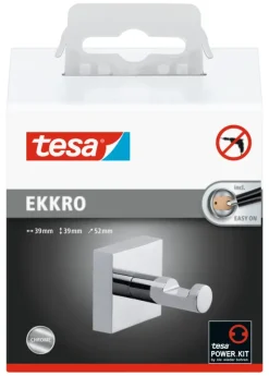 Tesa Ekkro handdoekhaak verchroomd
