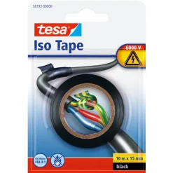 Tesa elektrische isolatietape zwart 15 mm x 10 m