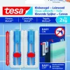Tesa klevende spijker canvas voor tegels en metaal verstelbaar wit 2 kg 2 stuks