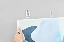 Tesa klevende spijker canvas voor behang en pleisterwerk verstelbaar wit 2 kg 2 stuks