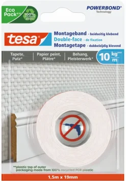 Tesa Montagetape voor Behang & Pleisterwerk 10 kg/m