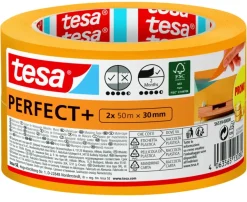 Tesa Perfect+ schilderstape 2x 50 m x 30 mm