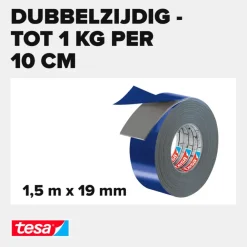 Tesa Powerbond montagetape outdoor wit 19 mm x 1,5 m