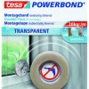 Tesa Powerbond montagetape transparant 1,5 m x 19 mm