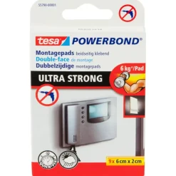 Tesa Powerbond Ultra strong dubbelzijdige montagepads (9 stuks)