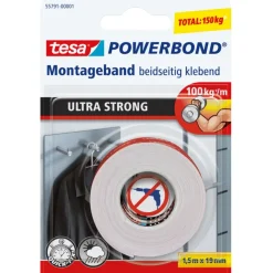 Tesa Powerbond Ultra Strong montagetape 19 mm x 1,5 m