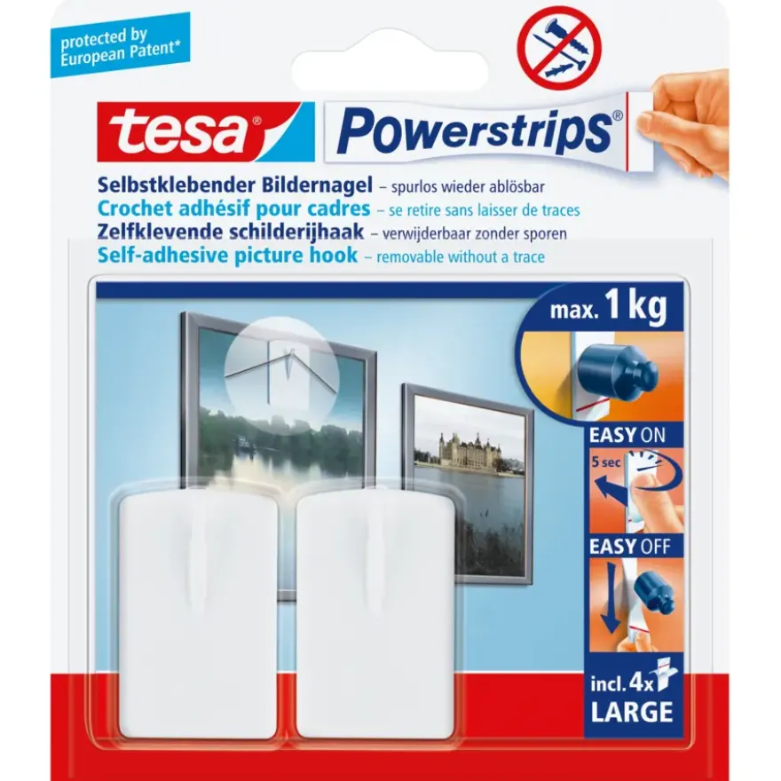 Tesa Powerstrips schilderijhaak 2 stuks