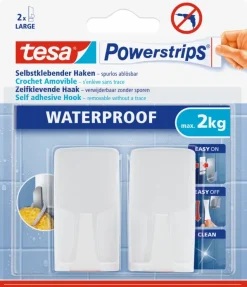 Tesa Powerstrips waterproof haak wit 2 stuks