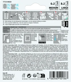 tesa Powerstrips zelfklevende strip Click Combo 6x2 stuks Medium & 8x2 stuks Large