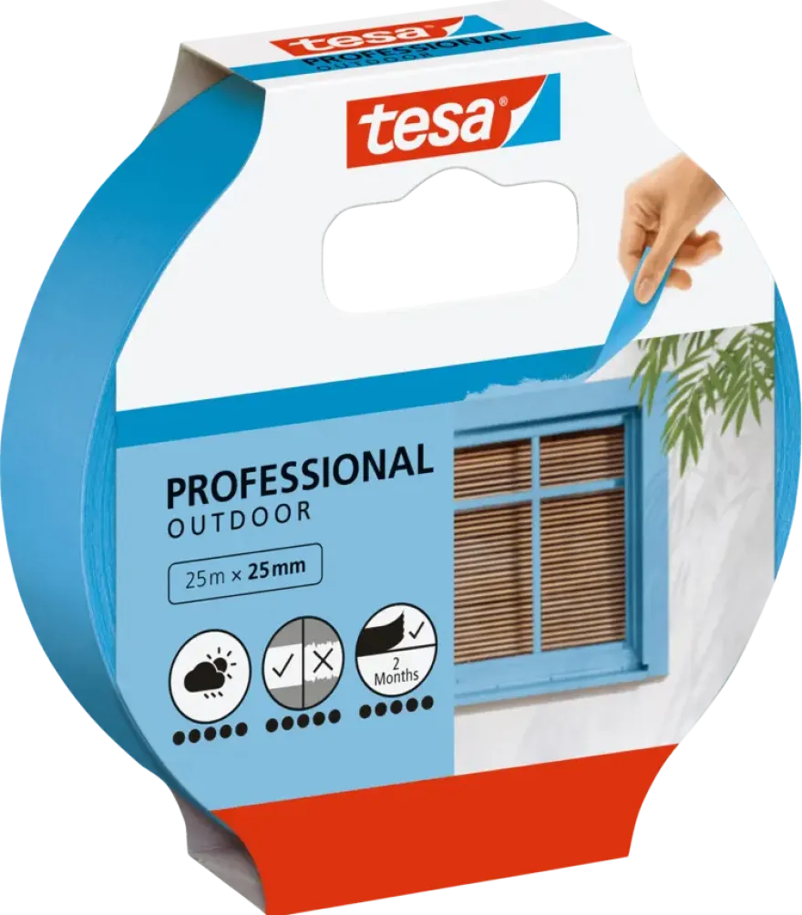Tesa Professional Outdoor schilderstape blauw 25 mm x 25 m