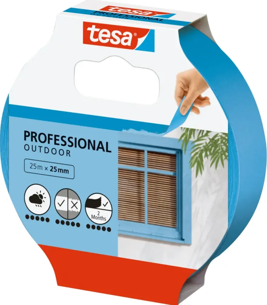 Tesa Professional Outdoor schilderstape blauw 25 mm x 25 m