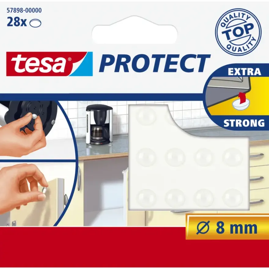 Tesa Protect 8mm 28 stuks transparant
