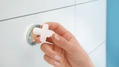 Tesa Smooz zeephouder gesatineerd glas chroom
