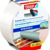 Tesa tapijttape verwijderbaar wit 50 mm x 10 m