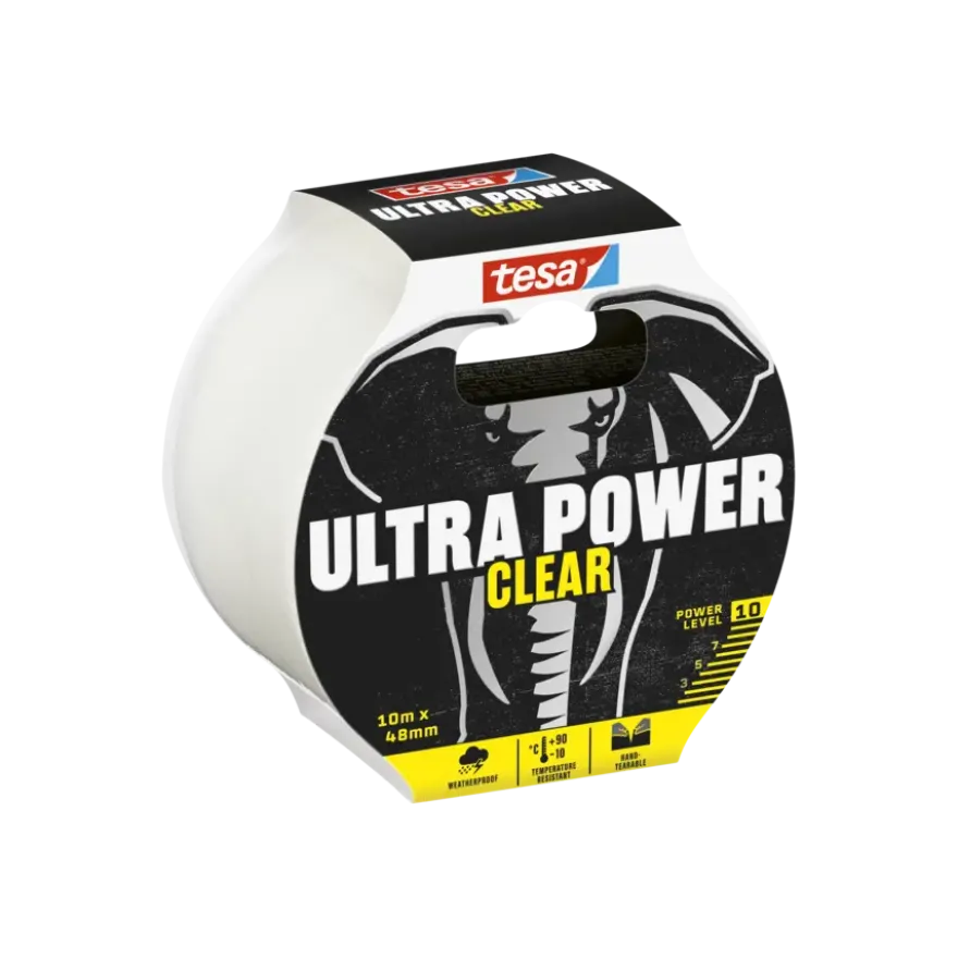 Tesa Ultra Power Extreme ducctape transparant 48 mm x 10 m